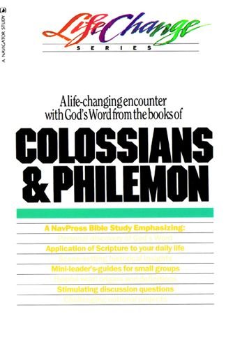 Cover for Press Nav · Lc Colossians &amp; Philemon (11 Lessons) (Book) (2018)