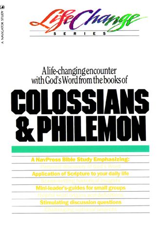 Cover for The Navigators · Colossians &amp; Philemon (Paperback Book) (2018)