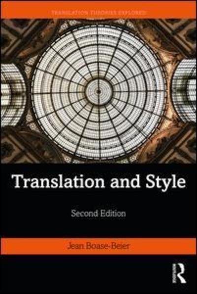 Cover for Jean Boase-Beier · Translation and Style - Translation Theories Explored (Paperback Bog) (2019)