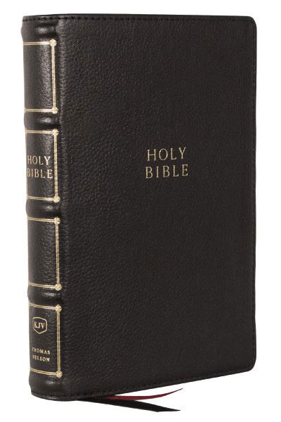 Cover for Zondervan · Kjv, Compact Center-Column Reference Bible, Genuine Leather, Black, Red Letter, Thumb Indexed, Comfort Print (Bok) (2023)