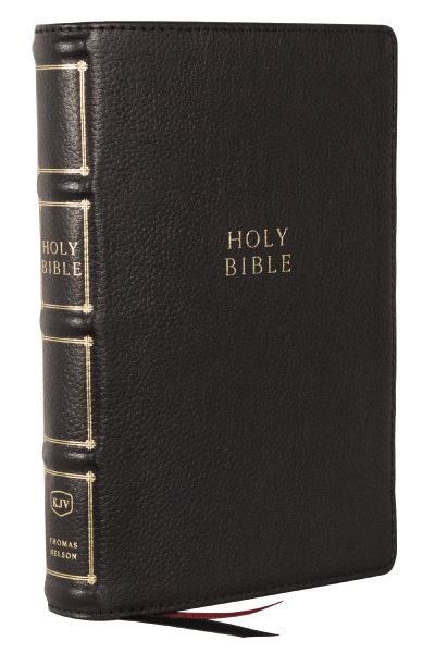 Cover for Zondervan · Kjv, Compact Center-Column Reference Bible, Genuine Leather, Black, Red Letter, Thumb Indexed, Comfort Print (Bok) (2023)