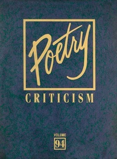 Cover for Michelle Lee · Poetry Criticism Excerpts from Criticism of the Work of the Most Significant and Widely Studied Poets of World Literature VOL. 94 (Hardcover Book) (2009)