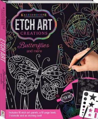 Kaleidoscope Etch Art Creations: Butterflies and More - Kaleidoscope - Hinkler Pty Ltd - Bøger - Hinkler Books - 9781488933196 - 1. september 2017