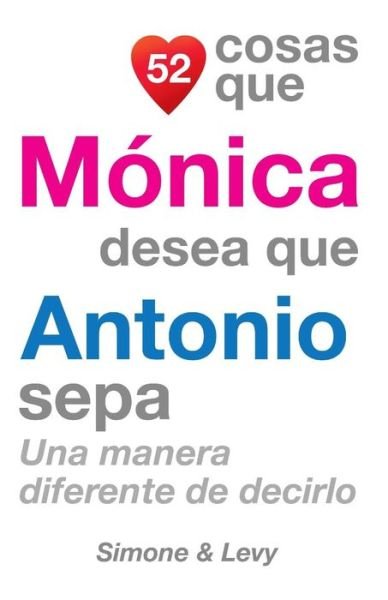 Cover for J L Leyva · 52 Cosas Que Monica Desea Que Antonio Sepa: Una Manera Diferente De Decirlo (Taschenbuch) (2014)