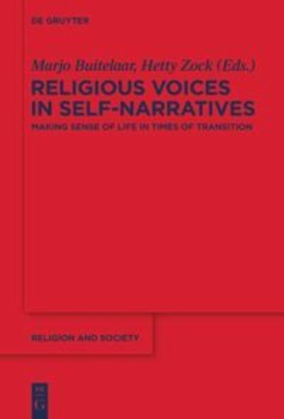 Cover for Marjo Buitelaar · Religious voices in self-narratives (Bog) [First edition. edition] (2013)