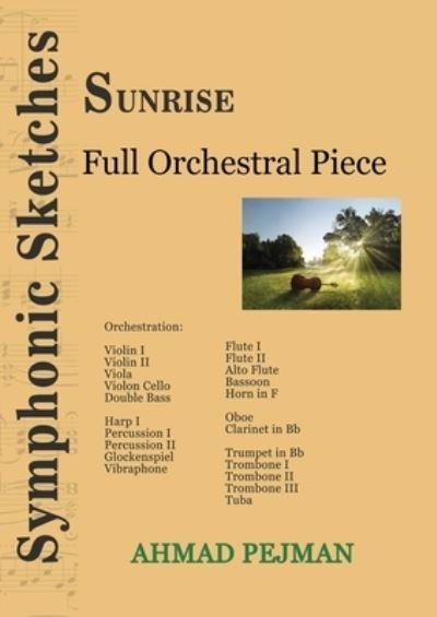 Cover for Ahmad Pejman · Sunrise (Buch) (2023)