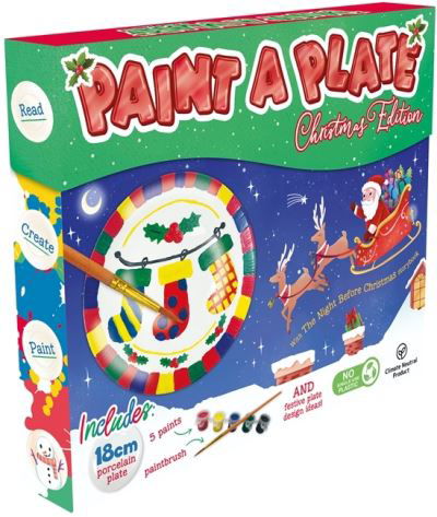 Cover for Igloo Books · Paint a Plate: Christmas Edition - Children’s Arts and Crafts Activity Kit (Paperback Bog) (2022)