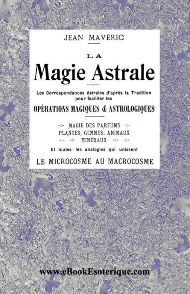 Cover for Jean Maveric · La Magie Astrale (Paperback Book) (2017)