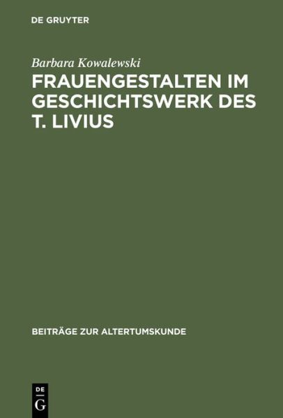 Cover for B. Kowalewski · Frauengestalten im Gesch. (Book) [German edition] (2002)