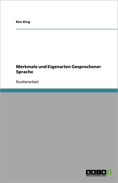 Cover for Klug · Merkmale und Eigenarten Gesprochen (Book) (2010)