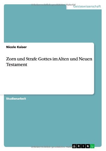 Cover for Kaiser · Zorn und Strafe Gottes im Alten (Bog) [German edition] (2010)