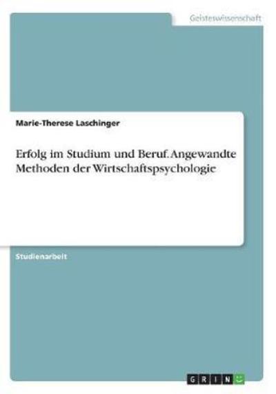 Cover for Laschinger · Erfolg im Studium und Beruf. (Book)