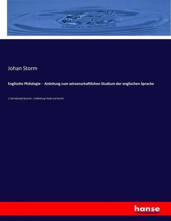 Cover for Storm · Englische Philologie - Anleitung (Bog) (2017)
