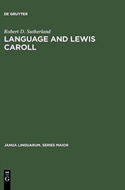 Cover for Sutherland · Language and Lewis Caroll (Bog) (1970)