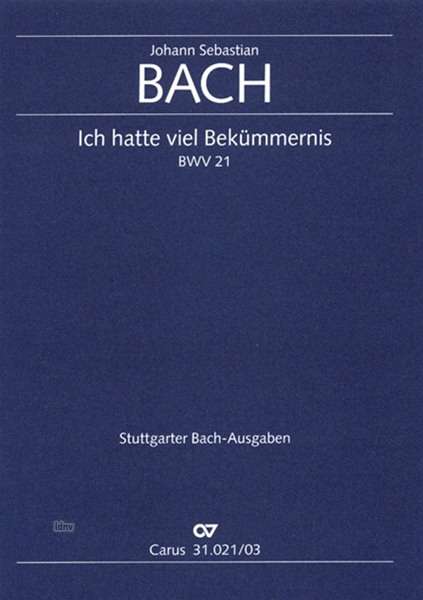 Cover for JS Bach · Kantate Nr.21,KA.CV31.021/03 (Buch)