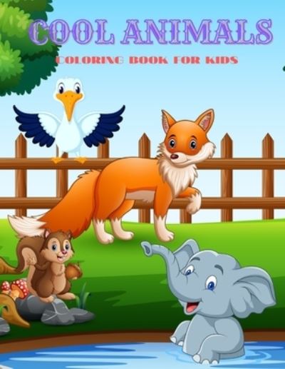 Cover for Luke Plester · Cool Animals - Coloring Book for Kids (Paperback Book) (2020)