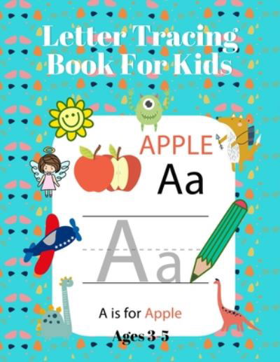 Letter Tracing Book For Kids Ages 3-5 - Hs Color Press - Boeken - Independently Published - 9798654275196 - 15 juni 2020