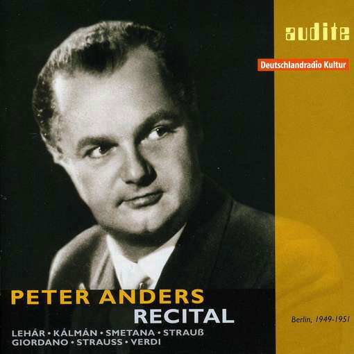 Cover for Lehar / Kalman / Strauss / Anders · Peter Anders Recital (CD) (2009)