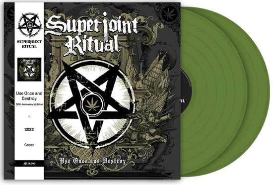 Cover for Superjoint Ritual · Use Once and Destroy (LP) [Indie Exclusive, Colored Vinyl, Green, Anniversary edition] (2023)