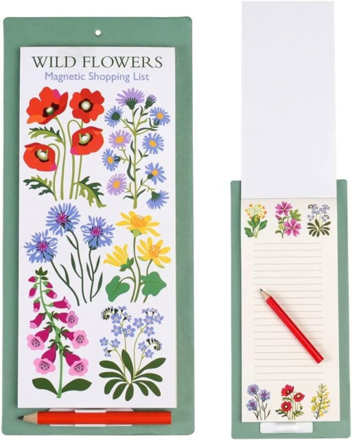 Cover for Magnetic shopping list - Wild Flowers (Paperback Book) (2023)