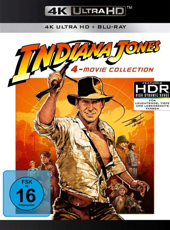 Indiana Jones 1-4 - Harrison Ford,karen Allen,john Hurt - Film -  - 5053083243197 - 2. desember 2021