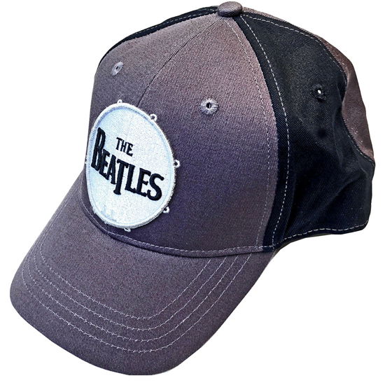 Cover for The Beatles · The Beatles Unisex Baseball Cap: Drum Logo (2-Tone) (Kläder) [Black Grey - Unisex edition]