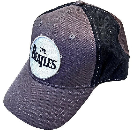 Cover for The Beatles · The Beatles Unisex Baseball Cap: Drum Logo (2-Tone) (Bekleidung) [Black Grey - Unisex edition]