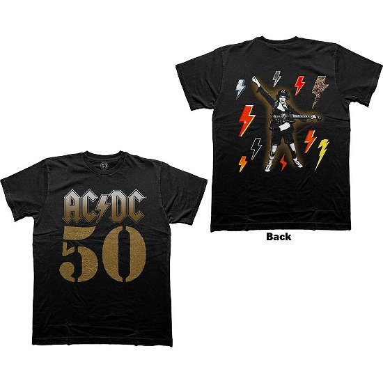 AC/DC Unisex T-Shirt: Bolt Array (Back Print) - AC/DC - Koopwaar -  - 5056737235197 - 
