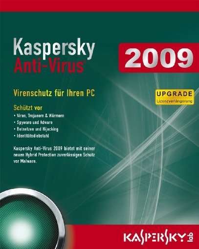 Kaspersky Anti-Virus 2009 Upgrade - Pc - Jeux -  - 5060037895197 - 6 juin 2008
