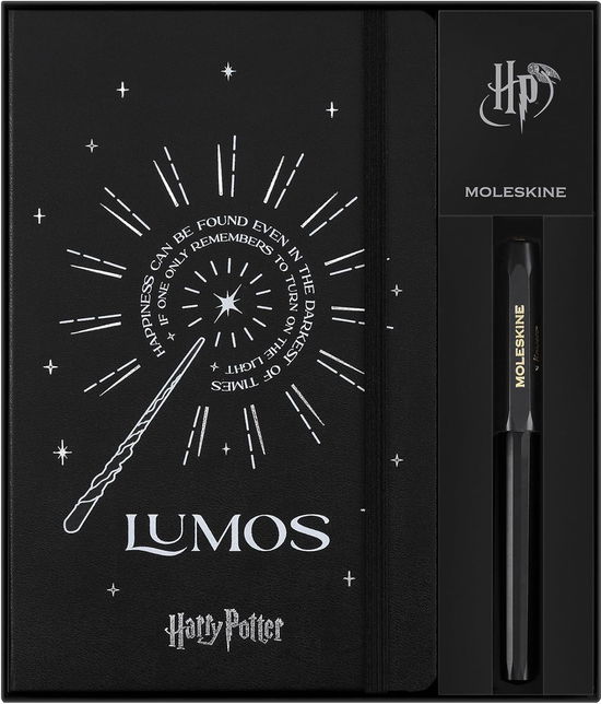 Cover for Moleskine · Moleskine Ltd. Ed. Harry Potter Themed Bundle: Large Ruled Lumos Notebook &amp; Kaweco Roller Pen (Stationery) (2024)