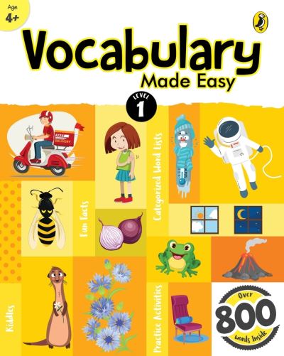 Cover for Sonia Mehta · Vocabulary Made Easy Level 1: fun, interactive English vocab builder, activity &amp; practice book with pictures for kids 4+, collection of 800+ everyday words| fun facts, riddles for children, grade 1 (Paperback Book) (2021)