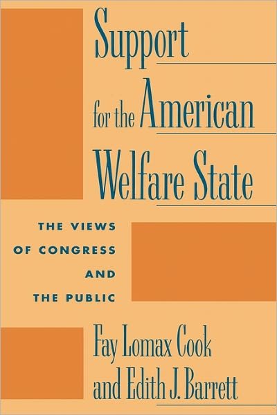 Cover for Fay Lomax Cook · Support for the American Welfare State: The Views of Congress and the Public (Paperback Book) (1992)