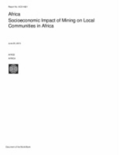 Cover for Punam Chuhan-Pole · Mining in Africa: are local communities better off? - Africa development forum (Paperback Book) (2017)