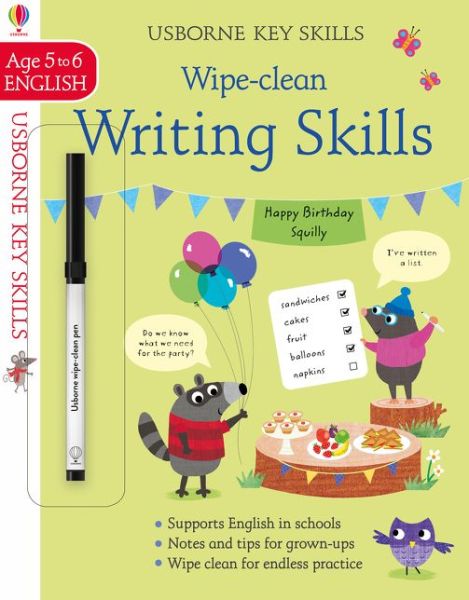 Wipe-Clean Writing Skills 5-6 - Key Skills - Caroline Young - Books - Usborne Publishing Ltd - 9781474951197 - February 6, 2020