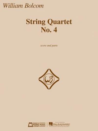 Cover for William Bolcom · String Quartet No. 4 (Paperback Book) (2015)