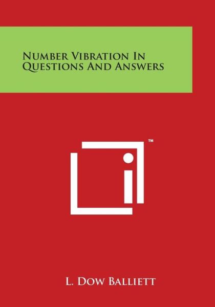 Cover for L Dow Balliett · Number Vibration in Questions and Answers (Taschenbuch) (2014)