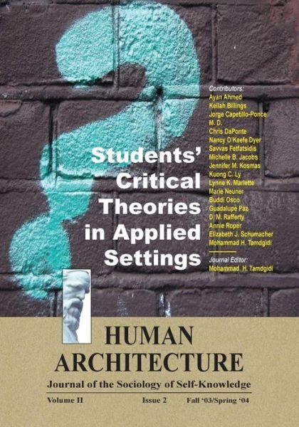 Cover for Mohammad H Tamdgidi · Students' Critical Theories in Applied Settings (Paperback Book) (2004)