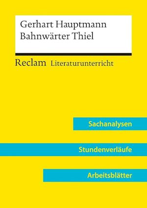 Cover for Annemarie Niklas · Gerhart Hauptmann: Bahnwärter Thiel (Lehrerband) (Paperback Book) (2022)