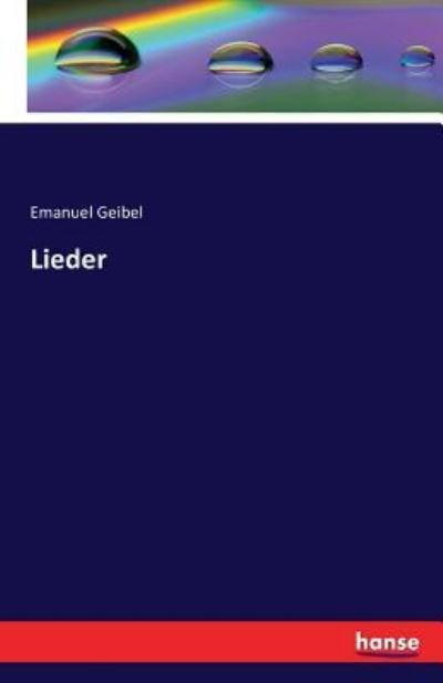 Cover for Geibel · Lieder (Bok) (2016)