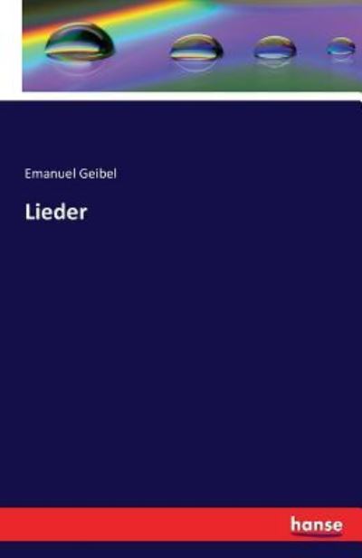 Cover for Geibel · Lieder (Book) (2016)