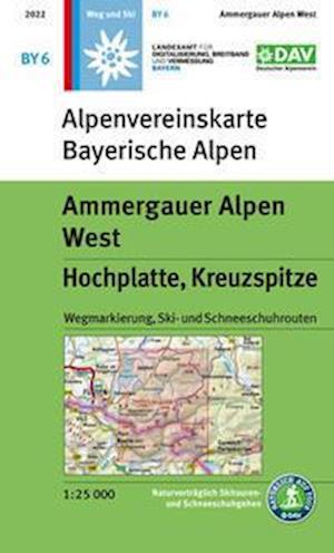 Cover for Deutscher Alpenverein · Ammergauer Alpen West, Hochplatte, Kreuzspitze (Map) (2022)