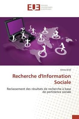 Cover for Dridi · Recherche d'Information Sociale (Buch)
