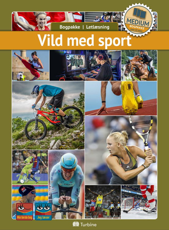 Cover for Bogpakke, letlæsning, fakta · Bogpakke: Vild med sport (MEDIUM 20 bøger) (Boksett) [1. utgave] (2019)