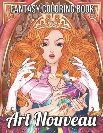 Cover for Stacie Smith · Fantasy Coloring Book Art Nouveau (Paperback Book) (2021)