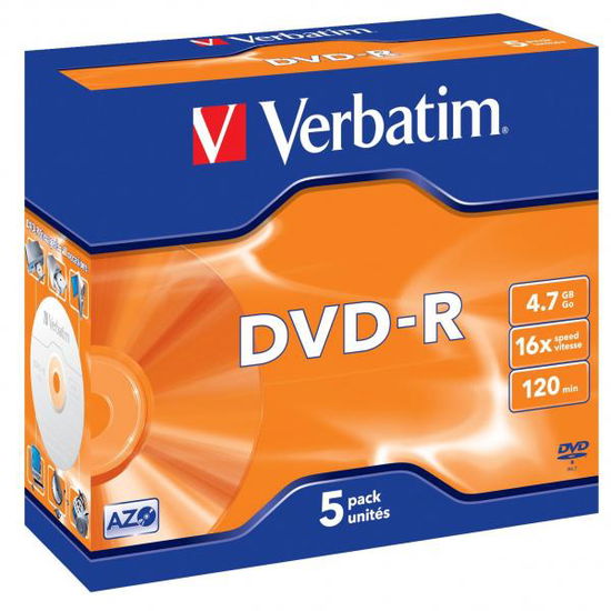 Cover for Verbatim DVD-R 4 7GB/16f JC 1x5 · Dvd-r 5 Pak (CD) (2015)