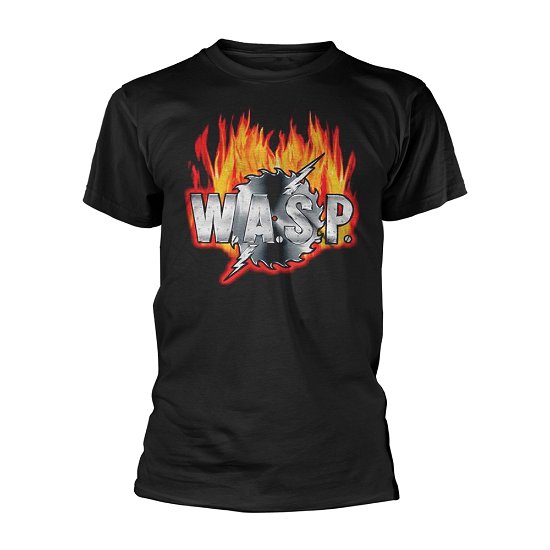 Cover for W.a.s.p. · Sawblade Logo (T-shirt) [size S] [Black edition] (2018)