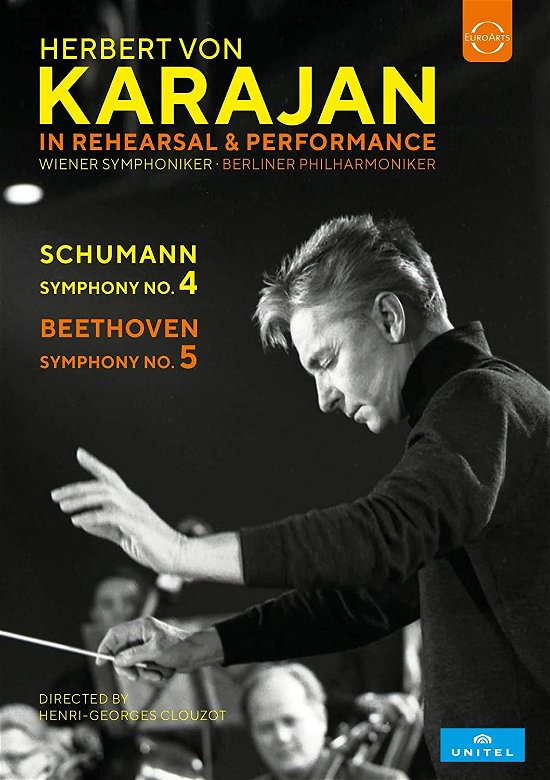 Herbert von Karajan in Rehears - Berliner P Wiener Symphoniker - Musiikki - EuroArts - 0880242721198 - perjantai 6. toukokuuta 2022