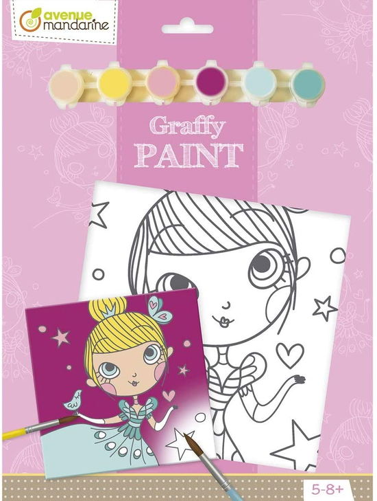 Cover for Avenue Mandarine · Graffy Paint Book - Princess (Toys)