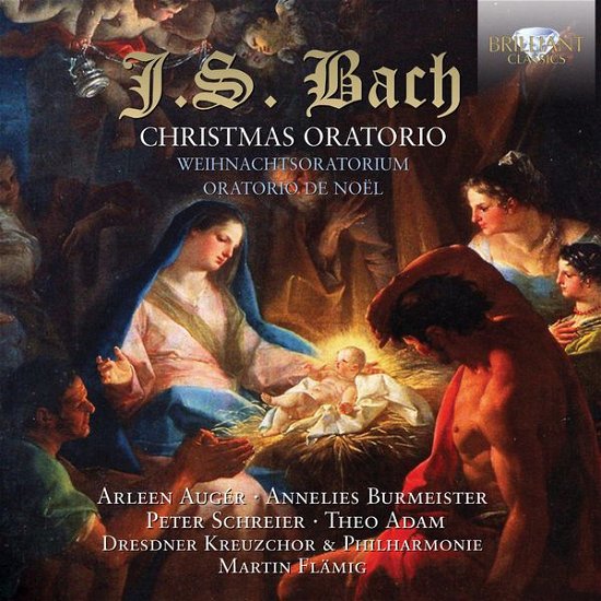 J.S. Bach - Christmas Oratorio - Auger - Dresden Phil - Musik - BRILLIANT CLASSICS - 5028421950198 - 20. oktober 2014