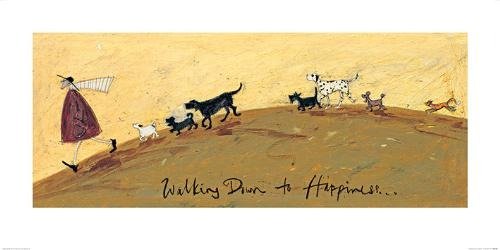 Sam Toft (Walking Down To Happiness) 50X100Cm (Stampa Montata) - L - Merchandise - Pyramid Posters - 5050574855198 - 